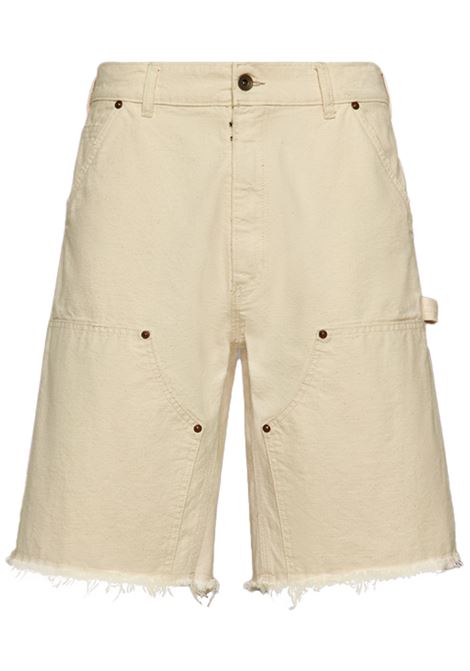 stud denim short uomo ecru MAISON MARGIELA | S50MU0082 M35261103